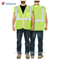 Orange Hi Vis Reflective Safety Waistcoat Vests Pockets High Reflective Warning Gear Stripes Jacket Vest Outdoor